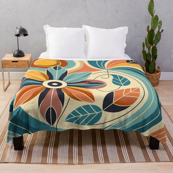 Item preview, Geometric Botanical Flower Swirl designed and sold by InkSmithery.
