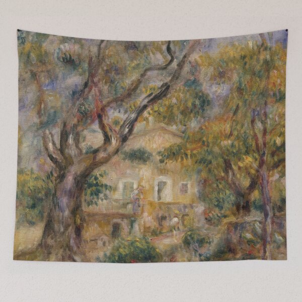 Item preview, The Farm at Les Collettes Cagnes by Pierre-Auguste Renoir: Impressionist Garden Art Print designed and sold by artofuniverse.