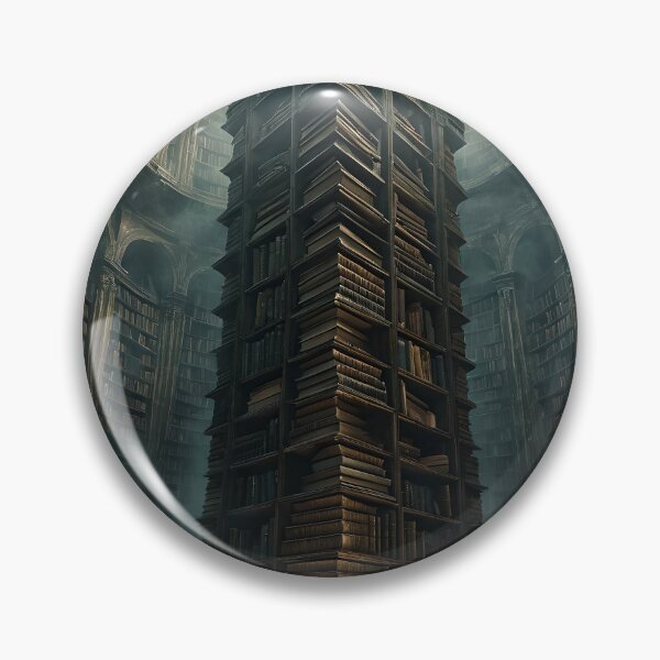 Item preview, Decaying Library — Dark Surrealism Art Print designed and sold by ReliquiaeArt.