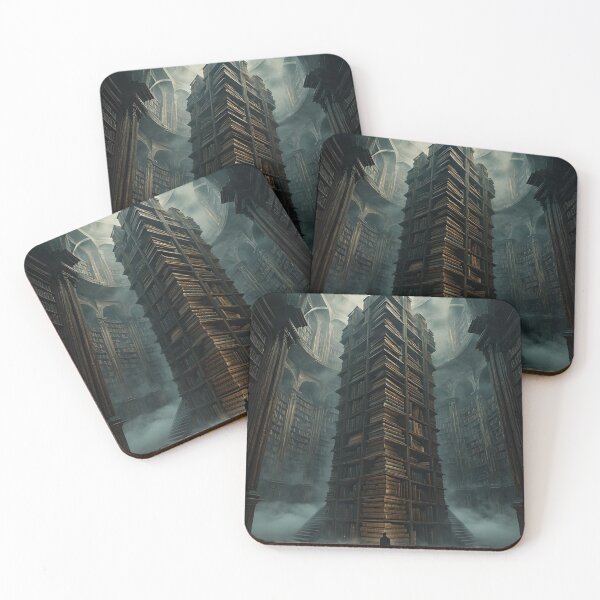Item preview, Decaying Library — Dark Surrealism Art Print designed and sold by ReliquiaeArt.