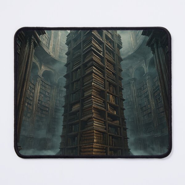 Item preview, Decaying Library — Dark Surrealism Art Print designed and sold by ReliquiaeArt.