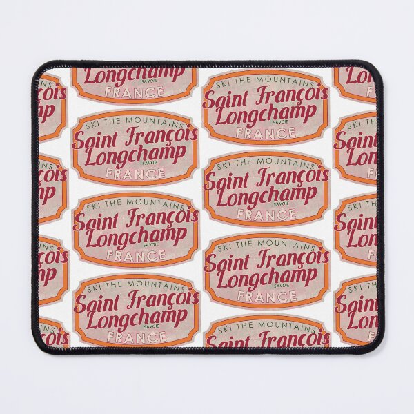Item preview, Saint François Longchamp, France, Savoie, Ski, textured skiing badge designed and sold by Wanderful-roads.