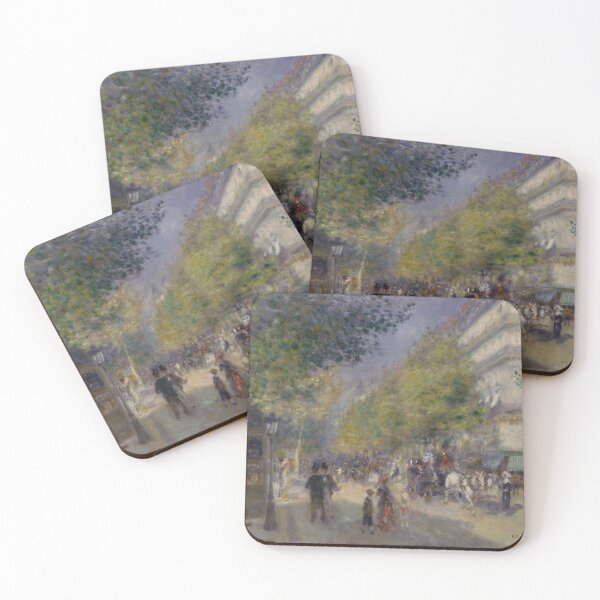 Item preview, The Grands Boulevards by Pierre-Auguste Renoir: Paris Impressionist Street Scene designed and sold by artofuniverse.