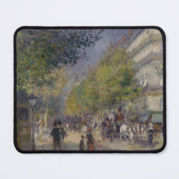Item preview, The Grands Boulevards by Pierre-Auguste Renoir: Paris Impressionist Street Scene designed and sold by artofuniverse.