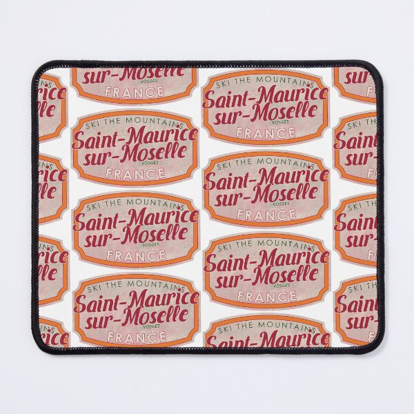 Item preview, Saint-Maurice-sur-Moselle, France, Vosges, Ski, textured skiing badge designed and sold by Wanderful-roads.
