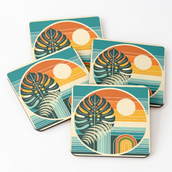 Item preview, Abstract Botanical Sun and Monstera designed and sold by InkSmithery.