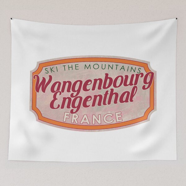 Item preview, Wangenbourg-Engenthal, France, Bas-Rhin, Ski, textured skiing badge designed and sold by Wanderful-roads.