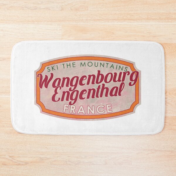 Item preview, Wangenbourg-Engenthal, France, Bas-Rhin, Ski, textured skiing badge designed and sold by Wanderful-roads.