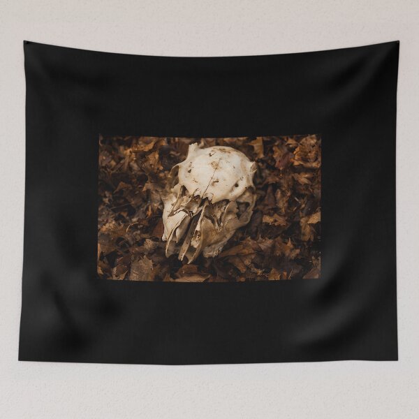Item preview, Animal Skull Autumn Leaves Macabre Nature designed and sold by icbgllgpl.