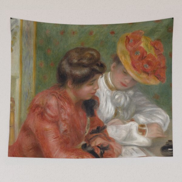 Item preview, The Letter by Pierre-Auguste Renoir: Romantic Impressionist Fine Art Print designed and sold by artofuniverse.