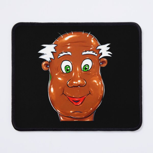Item preview, Funny Bald Cartoon Head with Green Eyes | Weird Character Illustration designed and sold by BigBobInk.