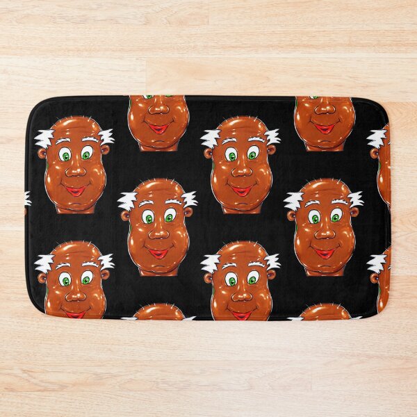 Item preview, Funny Bald Cartoon Head with Green Eyes | Weird Character Illustration designed and sold by BigBobInk.
