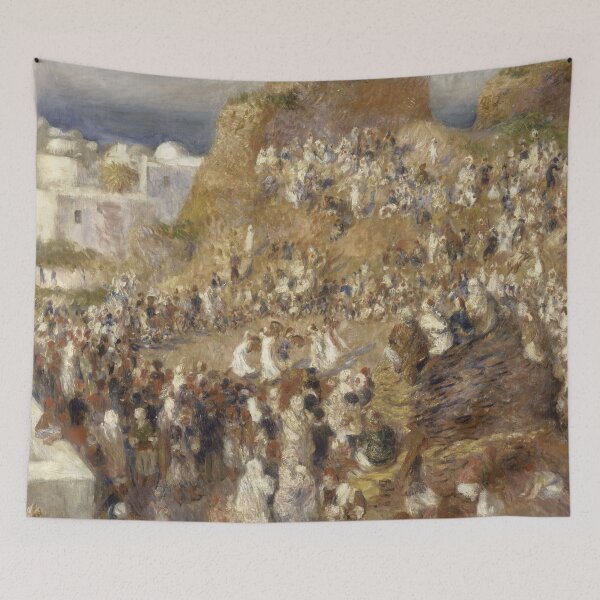 Item preview, The Mosque by Pierre-Auguste Renoir: Sunlit Mediterranean Festival Print designed and sold by artofuniverse.