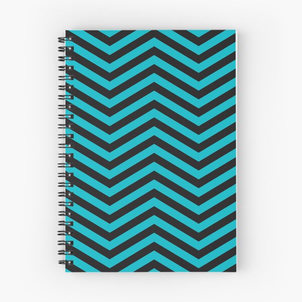 Item preview, Black And Cyan Chevron Zigzag Pattern designed and sold by pattern-archive.