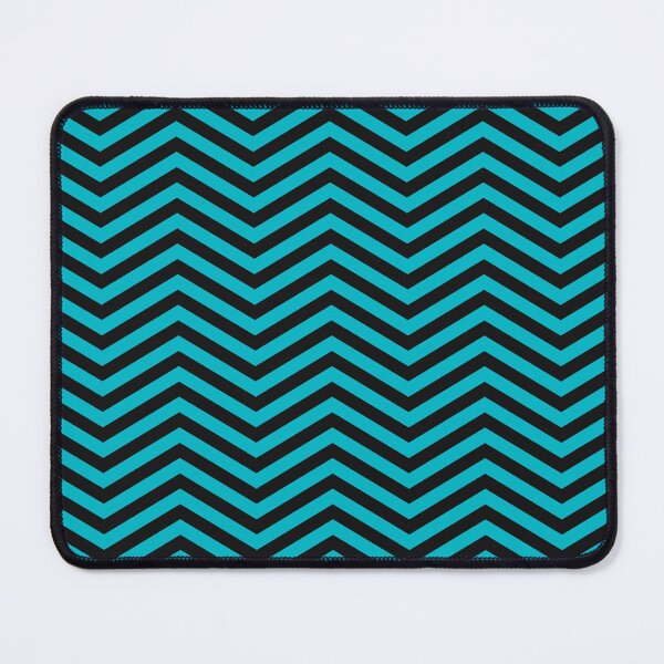 Item preview, Black And Cyan Chevron Zigzag Pattern designed and sold by pattern-archive.