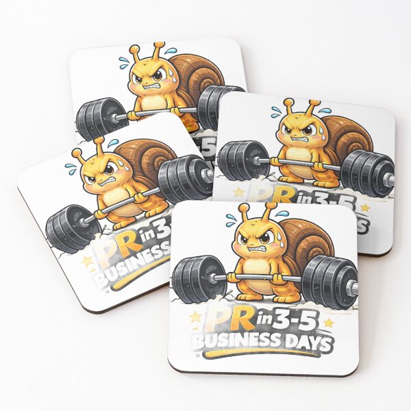 Item preview, Snail Gym Fitness Sticker – PR in 3-5 Business Days designed and sold by les3cerises.