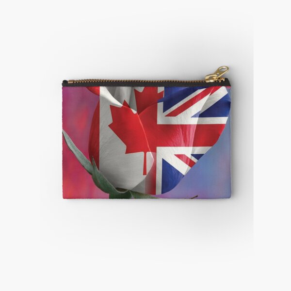 Item preview, Vibrant Canada and UK Flag Rose Hybrid Art designed and sold by DGtaLrtcom.