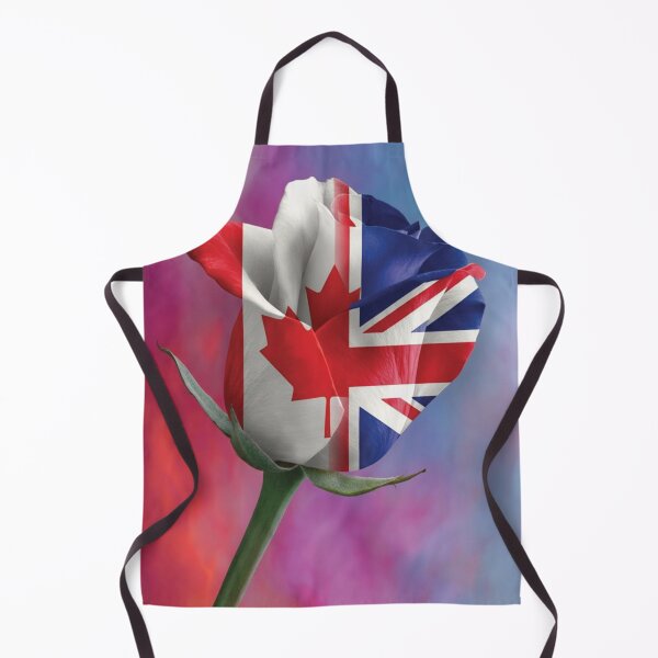 Item preview, Vibrant Canada and UK Flag Rose Hybrid Art designed and sold by DGtaLrtcom.
