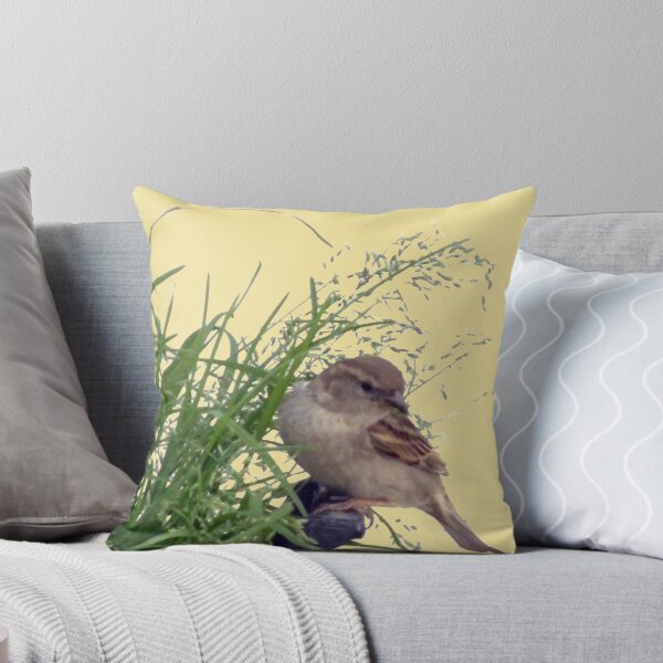 Item preview, Young sparrow looking for seeds designed and sold by JoAnnFineArt.