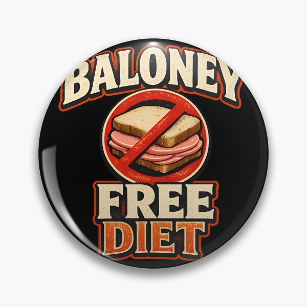 Item preview, Baloney Free Diet Funny Vegan Vegetarian Humor Design designed and sold by TeeTimeTreasure.