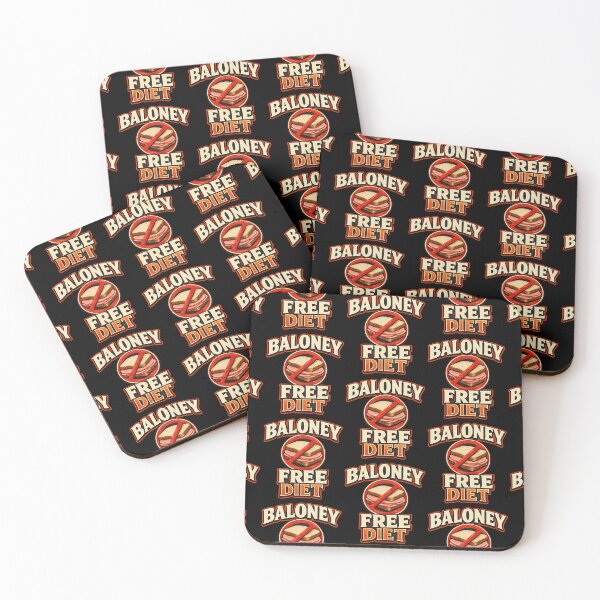 Item preview, Baloney Free Diet Funny Vegan Vegetarian Humor Design designed and sold by TeeTimeTreasure.