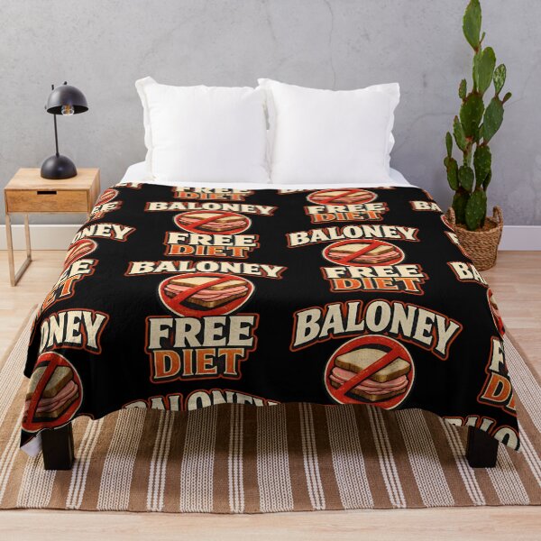 Item preview, Baloney Free Diet Funny Vegan Vegetarian Humor Design designed and sold by TeeTimeTreasure.