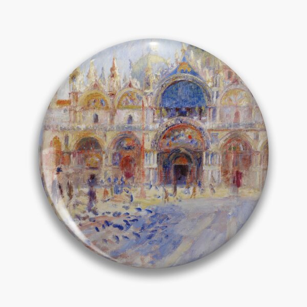 Item preview, The Piazza San Marco Venice by Pierre-Auguste Renoir: Luminous Impressionist Poster designed and sold by artofuniverse.