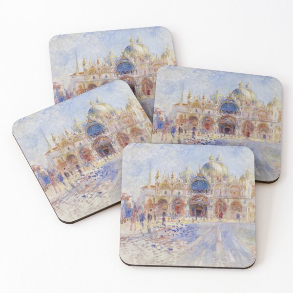 Item preview, The Piazza San Marco Venice by Pierre-Auguste Renoir: Luminous Impressionist Poster designed and sold by artofuniverse.