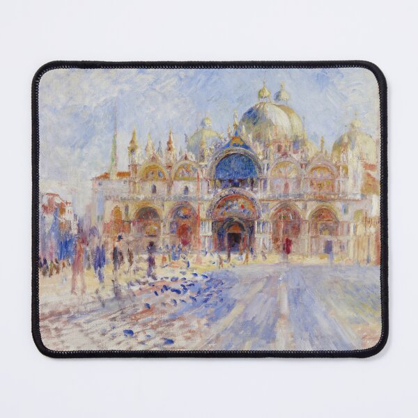 Item preview, The Piazza San Marco Venice by Pierre-Auguste Renoir: Luminous Impressionist Poster designed and sold by artofuniverse.