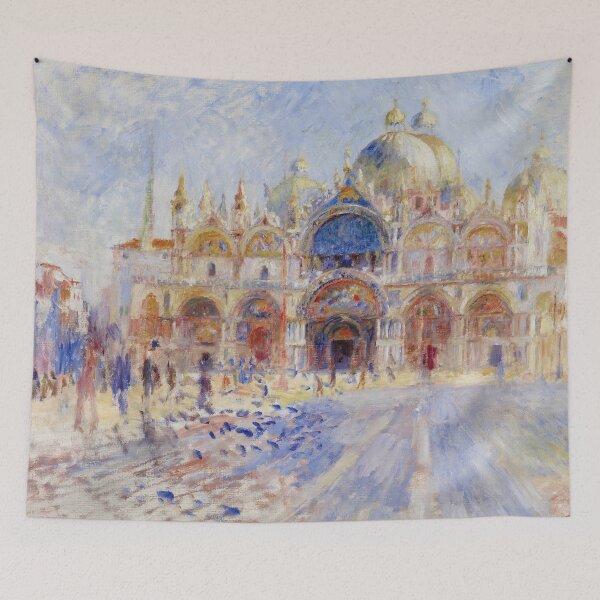 Item preview, The Piazza San Marco Venice by Pierre-Auguste Renoir: Luminous Impressionist Poster designed and sold by artofuniverse.