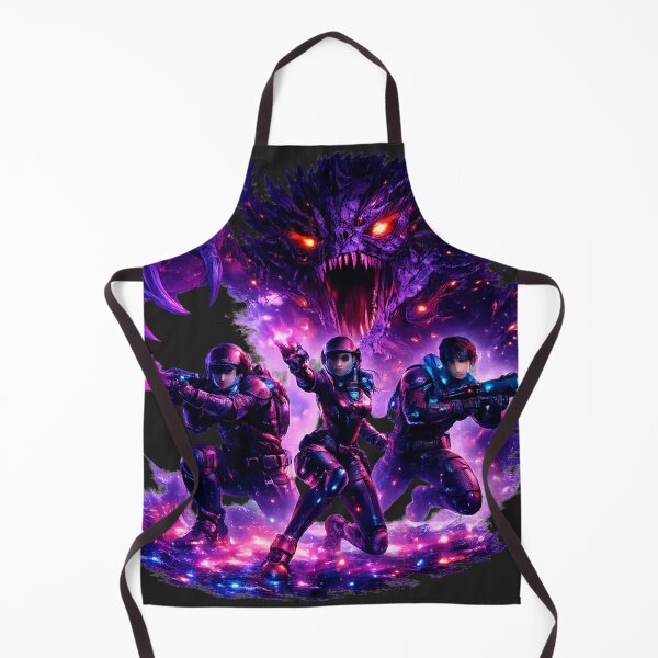 Item preview, Cosmic Neon Monster vs Astronauts designed and sold by Nika Art Studio.