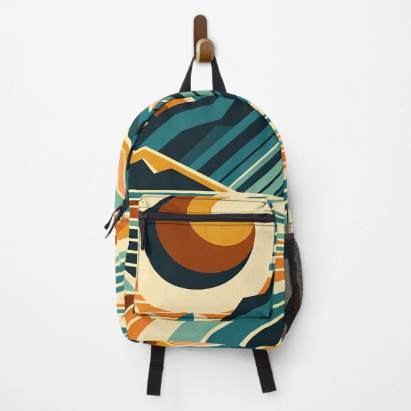 Item preview, Retro Mountain River Landscape designed and sold by InkSmithery.