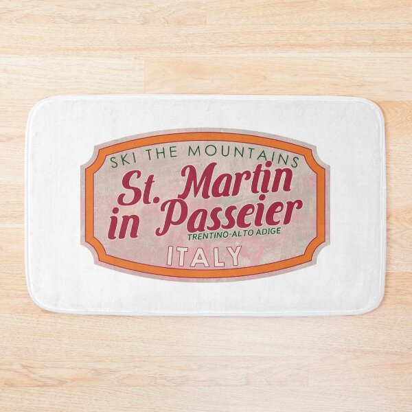 Item preview, St. Martin in Passeier, Italy, Trentino-Alto Adige, Ski, textured skiing badge designed and sold by Wanderful-roads.
