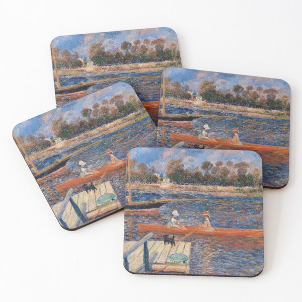 Item preview, The Seine at Argenteuil by Pierre-Auguste Renoir: Impressionist River Scene Poster designed and sold by artofuniverse.