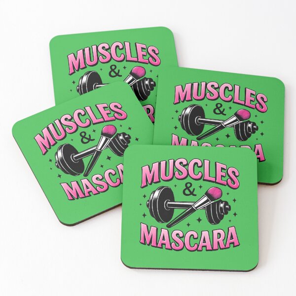 Item preview, Muscles & Mascara Funny Gym Makeup Design designed and sold by OwnYourMood.