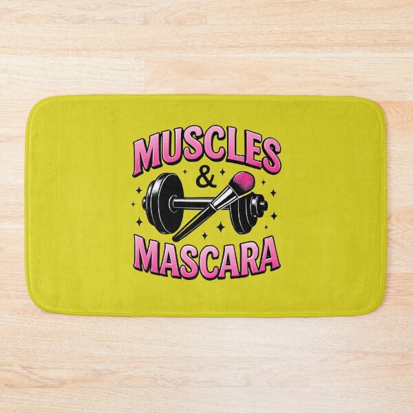 Item preview, Muscles & Mascara Funny Gym Makeup Design designed and sold by OwnYourMood.