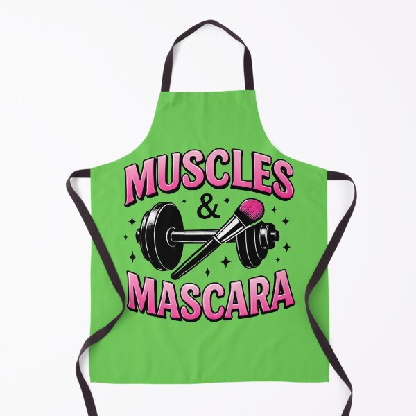 Item preview, Muscles & Mascara Funny Gym Makeup Design designed and sold by OwnYourMood.