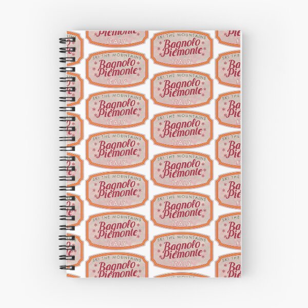Item preview, Bagnolo Piemonte, Italy, Piemonte, Ski, textured skiing badge designed and sold by Wanderful-roads.