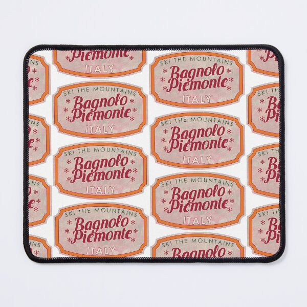 Item preview, Bagnolo Piemonte, Italy, Piemonte, Ski, textured skiing badge designed and sold by Wanderful-roads.