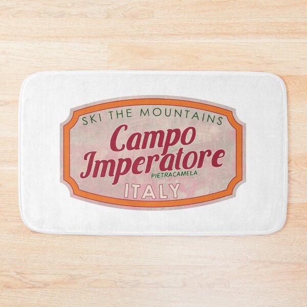 Item preview, Campo Imperatore, Italy, Pietracamela, Ski, textured skiing badge designed and sold by Wanderful-roads.