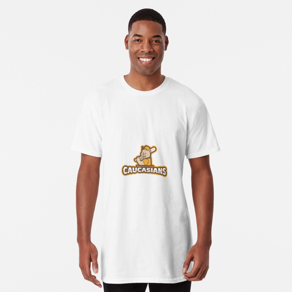 Washington Caucasians Football Logo Baseball Sleeve Shirt