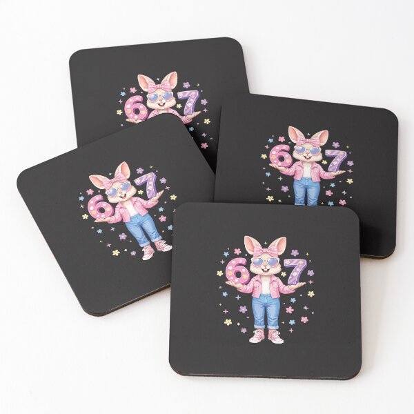 Item preview, Pink 67 Easter Bunny Cute Six Seven Birthday Girls Design designed and sold by kiralynstration.