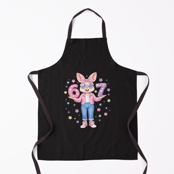Item preview, Pink 67 Easter Bunny Cute Six Seven Birthday Girls Design designed and sold by kiralynstration.