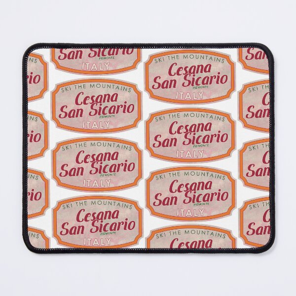 Item preview, Cesana San Sicario, Italy, Piemonte, Ski, textured skiing badge designed and sold by Wanderful-roads.