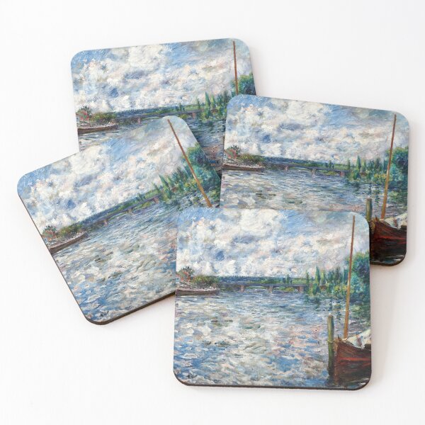 Item preview, The Seine at Chatou by Pierre-Auguste Renoir: Impressionist River Landscape Poster designed and sold by artofuniverse.