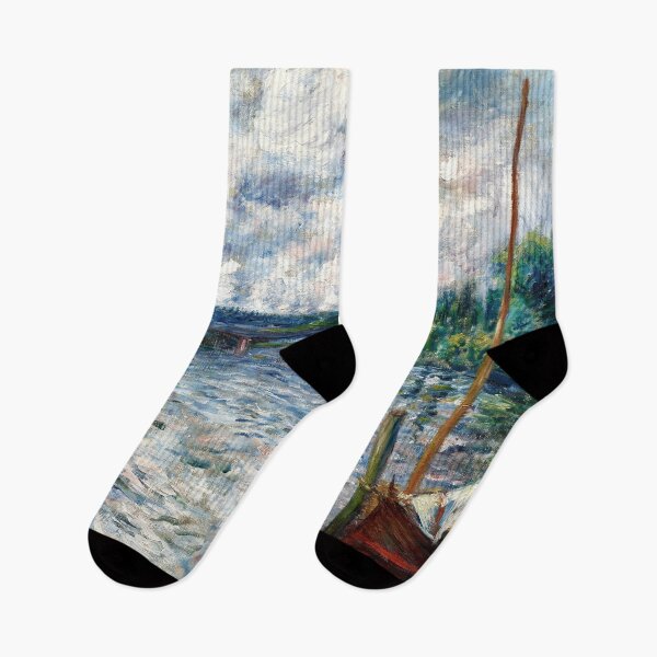 Item preview, The Seine at Chatou by Pierre-Auguste Renoir: Impressionist River Landscape Poster designed and sold by artofuniverse.