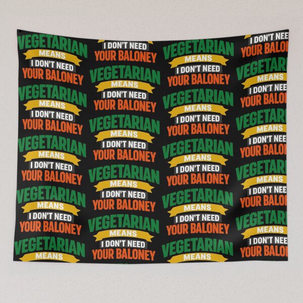 Item preview, Funny Vegan Sarcasm I Dont Need Your Baloney Vegetarian Humor Design designed and sold by TeeTimeTreasure.