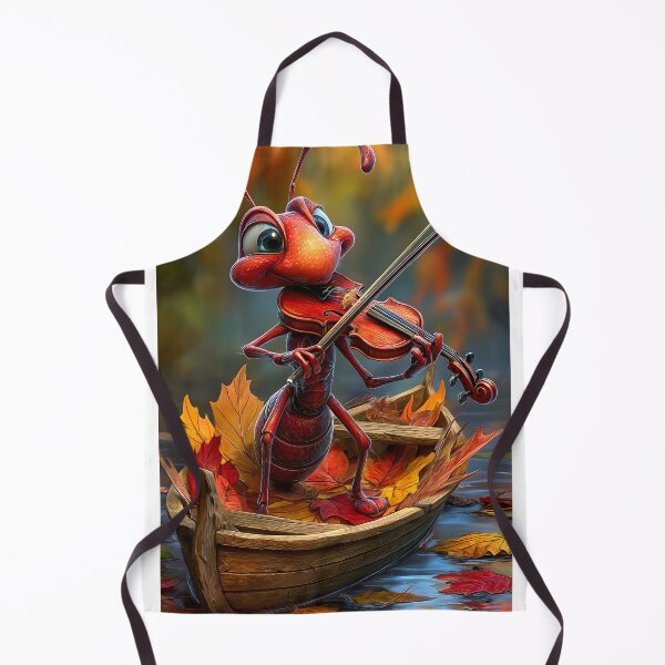 Item preview, Ant Playing Violin in Autumn Leaves on a Boat designed and sold by Artessie.