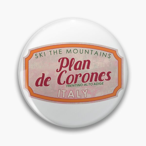 Item preview, Plan de Corones, Italy, Trentino-Alto Adige, Ski, textured skiing badge designed and sold by Wanderful-roads.