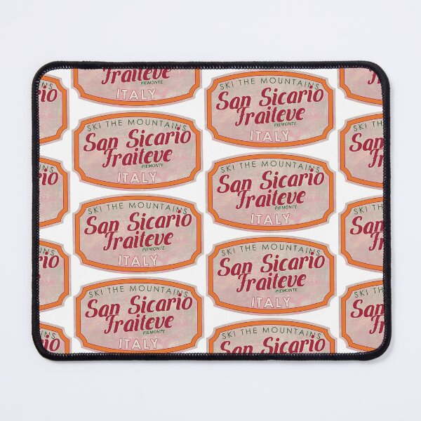 Item preview, San Sicario Fraiteve, Italy, Piemonte, Ski, textured skiing badge designed and sold by Wanderful-roads.